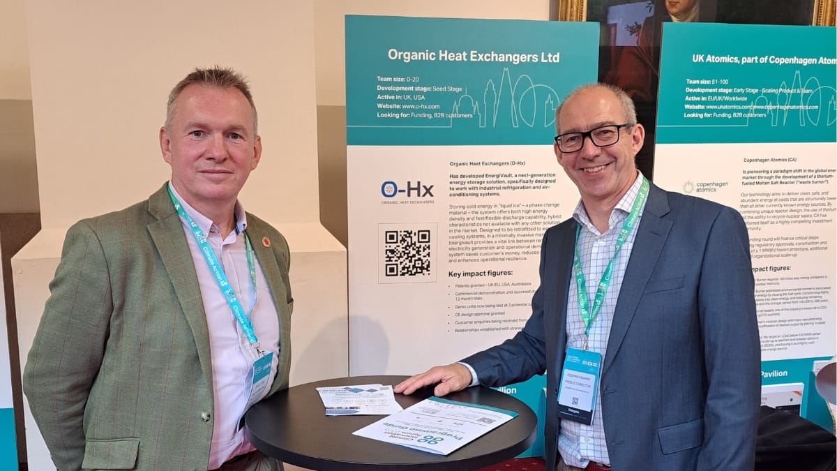 Geoff Barker Director at O-Hx exhibiting at the Climate Innovation Forum 2025